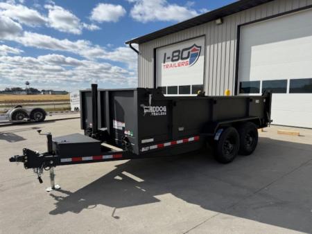 New 2026 Watchdog Black 7'x14' 14k Bird Dog Dump Trailer