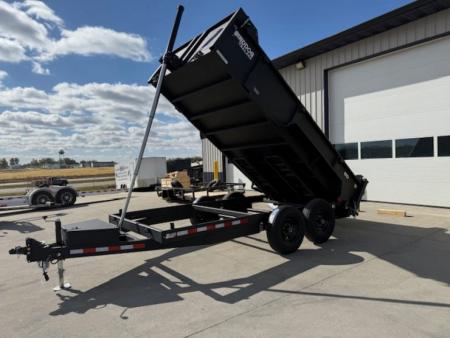 New 2026 Watchdog Black 7'x14' 14k Bird Dog Dump Trailer