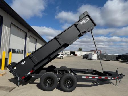New 2026 Watchdog Black 7'x14' 14k Bird Dog Dump Trailer