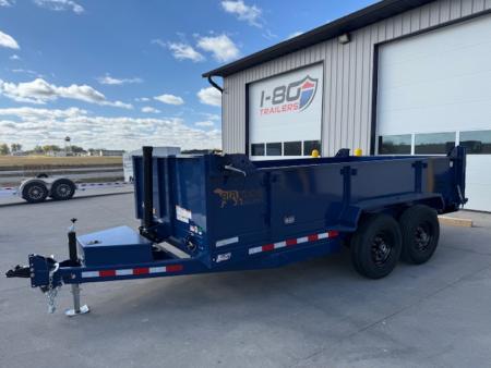 New 2026 Watchdog Blue 7'x14' 14k Bird Dog Dump Trailer