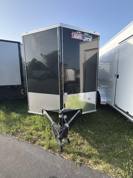 New 2026 Team Spirit Trailers 7 X 14 / 2-3500# AXLES BLACK (POLY) WEDGE