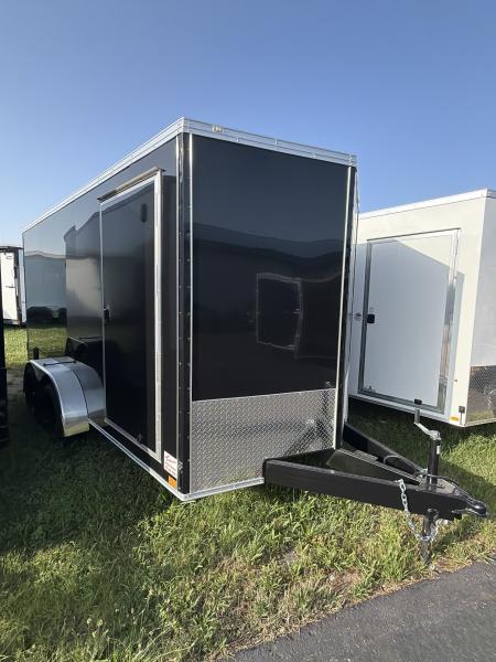 New 2026 Team Spirit Trailers 7 X 14 / 2-3500# AXLES BLACK (POLY) WEDGE