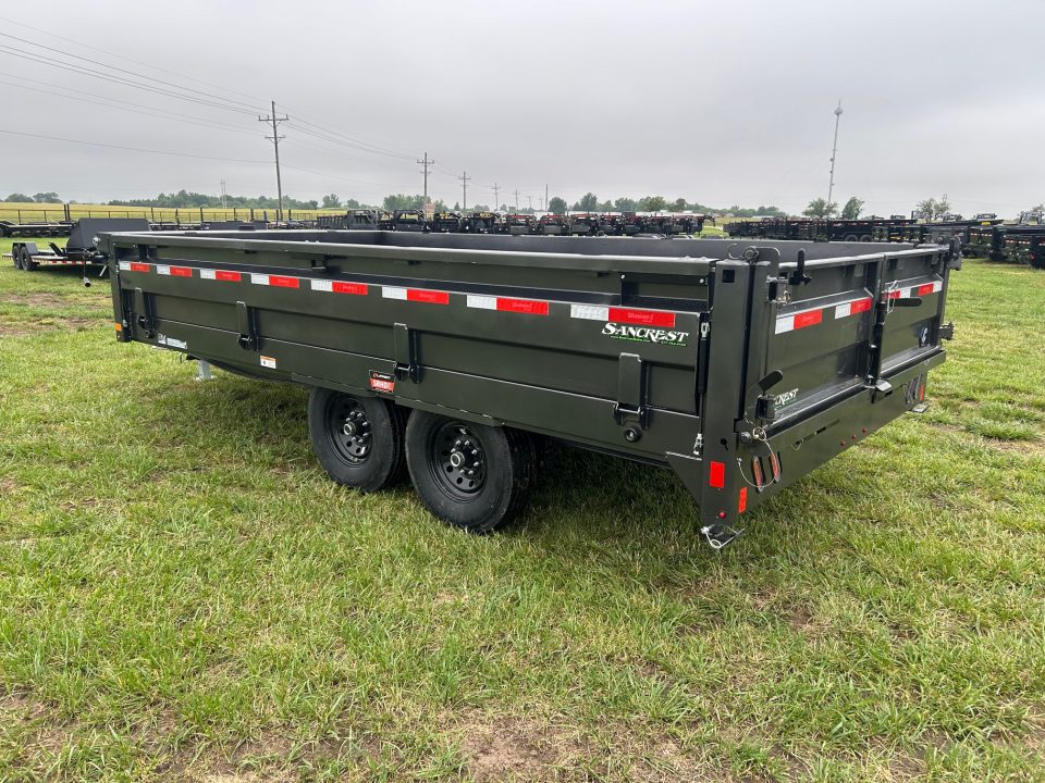 New 2026 Diamond C 96x16 Tandem 15.5K Deckover Telescopic Dump w/ 22" Fold Down Sides