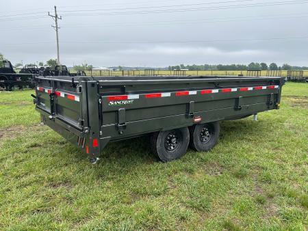 New 2026 Diamond C 96x16 Tandem 15.5K Deckover Telescopic Dump w/ 22" Fold Down Sides