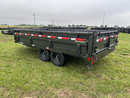 New 2026 Diamond C 96x16 Tandem 15.5K Deckover Telescopic Dump w/ 22" Fold Down Sides