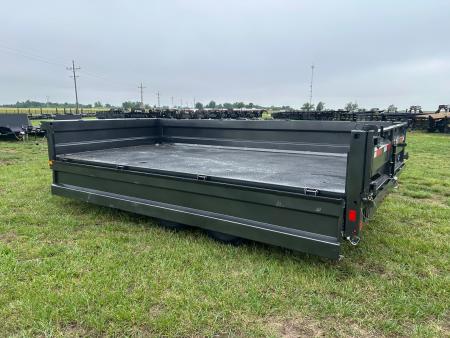 New 2026 Diamond C 96x16 Tandem 15.5K Deckover Telescopic Dump w/ 22" Fold Down Sides