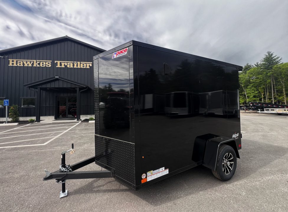 New 2026 Pace American 6x10+ 2ft V nose/ Rear Spoiler/ Polycore / Blackout Package - 2990GVW