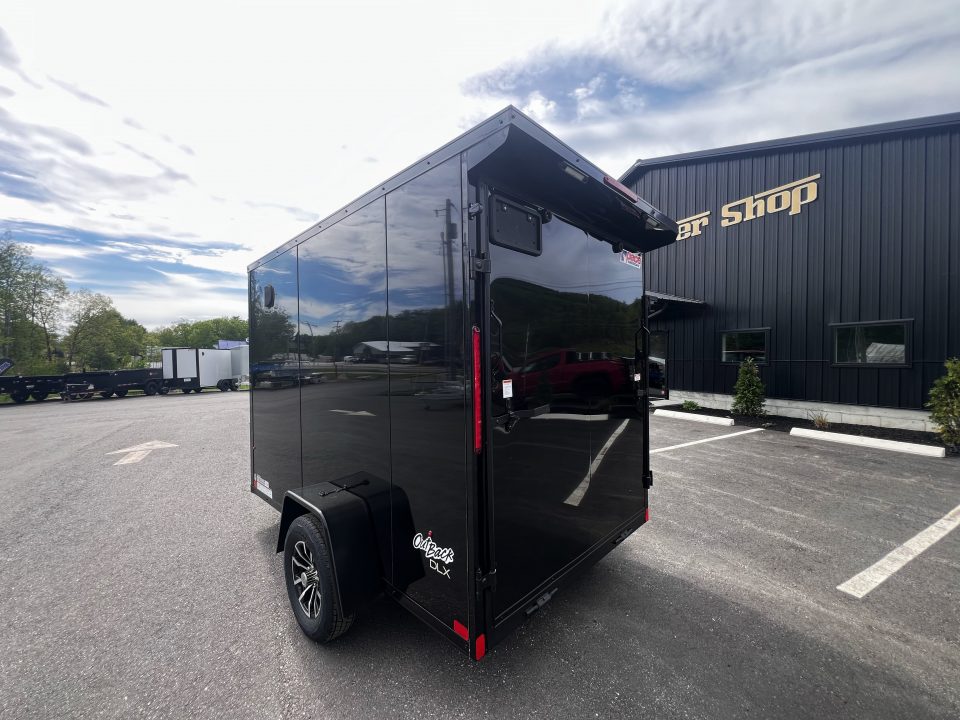 New 2026 Pace American 6x10+ 2ft V nose/ Rear Spoiler/ Polycore / Blackout Package - 2990GVW