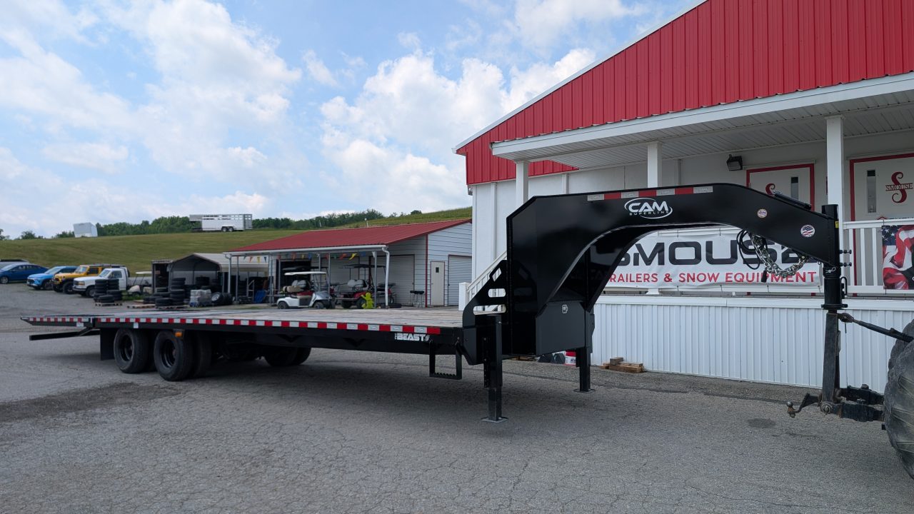 New 2025 CAM SUPERLINE 34' (24' + 10' Dove) Gooseneck Deckover w/ Hydraulic Dove & Jacks