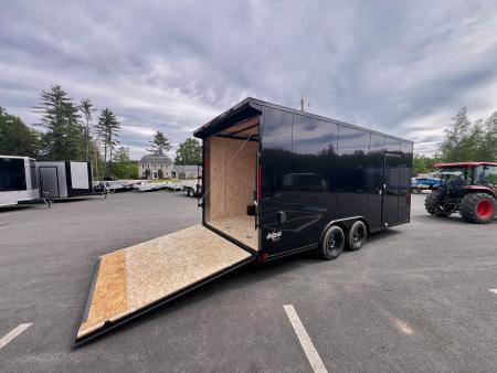New 2026 Pace American 8.5x18 + 2ft V nose/ Rear Spoiler/ Polycore / 7' Int./ Blackout - 7000GVW