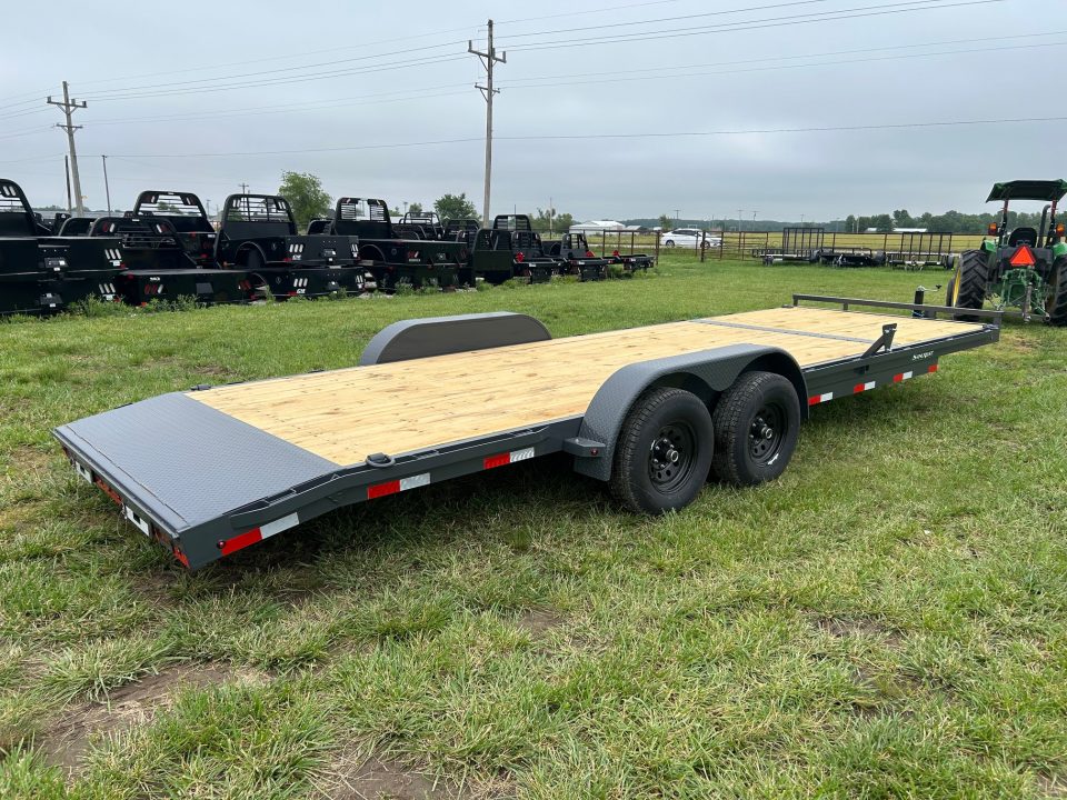 New 2026 Lamar 83x24 Tandem 10K Carhauler w/ 2' Dove & Slide In Ramps