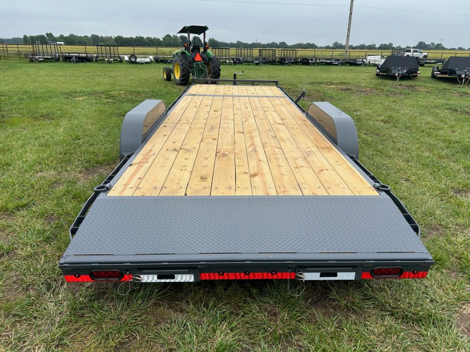 New 2026 Lamar 83x24 Tandem 10K Carhauler w/ 2' Dove & Slide In Ramps