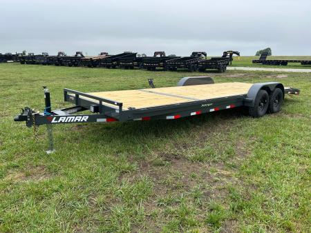 New 2026 Lamar 83x24 Tandem 10K Carhauler w/ 2' Dove & Slide In Ramps