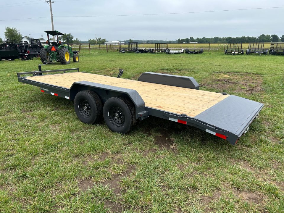 New 2026 Lamar 83x20 Tandem 10K Carhauler w/ 2' Dove & Slide In Ramps