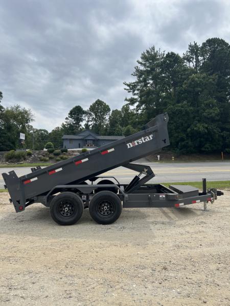 New 2026 Norstar DCB Series / 72" X 12' / 2-5,200# Electric Brake Axles / Scissor Hoist / Barn Door Rear Gates / Ramps