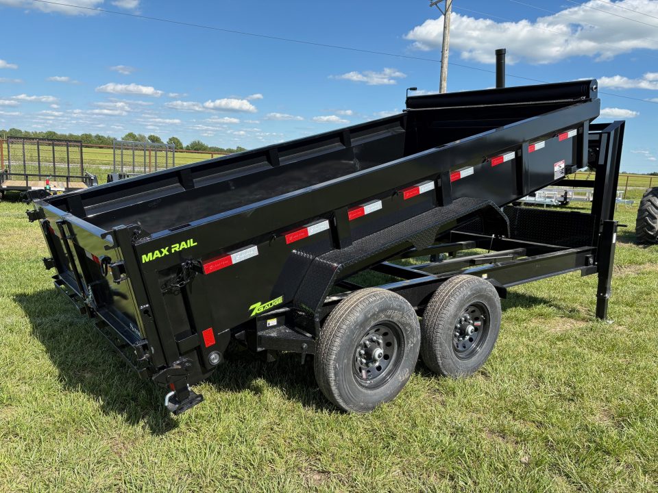 New 2026 Load Trail 83x14 Tandem 14K GN Dump Trailer W/ 2' Sides & Telescopic Hoist