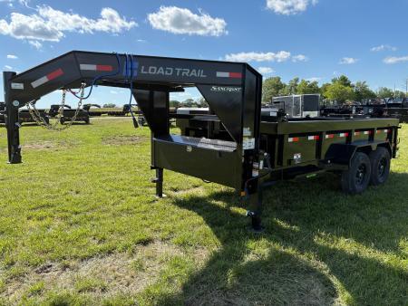 New 2026 Load Trail 83x14 Tandem 14K GN Dump Trailer W/ 2' Sides & Telescopic Hoist