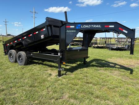 New 2026 Load Trail 83x14 Tandem 14K GN Dump Trailer W/ 2' Sides & Telescopic Hoist