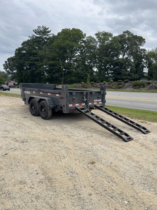 New 2026 Norstar DCB Series / 72" X 12' / 2-5,200# Electric Brake Axles / Scissor Hoist / Barn Door Rear Gates / Ramps