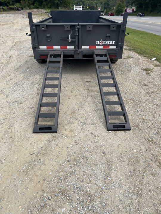 New 2026 Norstar DCB Series / 72" X 12' / 2-5,200# Electric Brake Axles / Scissor Hoist / Barn Door Rear Gates / Ramps