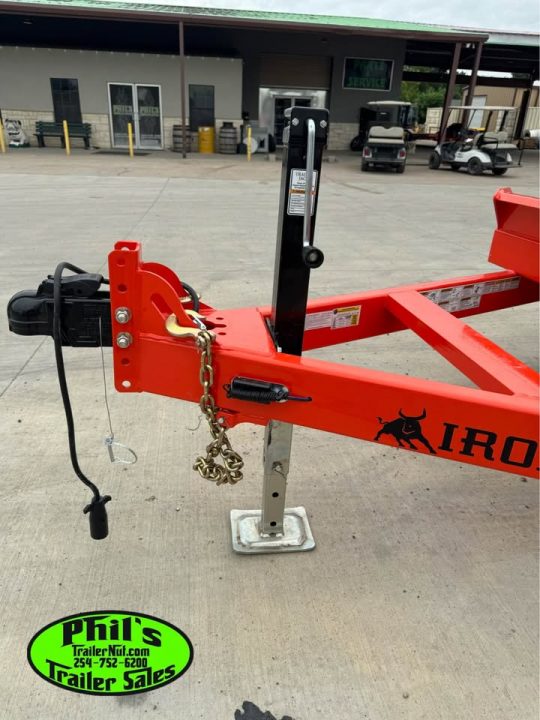New Iron Bull 83X20 TILT TRAILER OPEN CAR HAULER STEEL DECK Equipment Trailer TILT TRAILER 5200LB AXLES