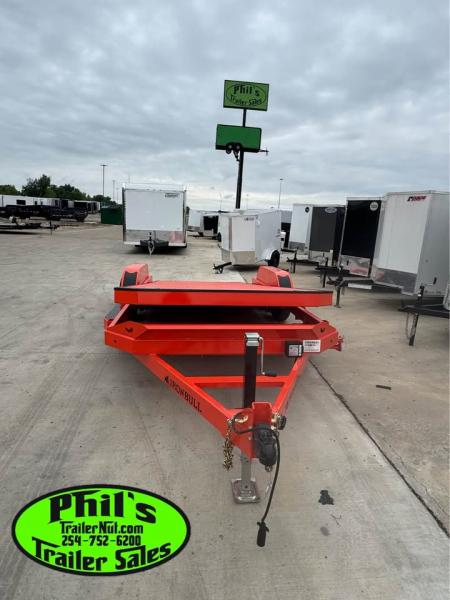 New Iron Bull 83X20 TILT TRAILER OPEN CAR HAULER STEEL DECK Equipment Trailer TILT TRAILER 5200LB AXLES