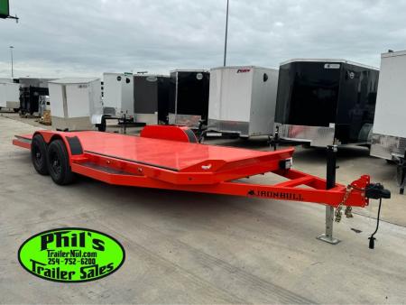 New Iron Bull 83X20 TILT TRAILER OPEN CAR HAULER STEEL DECK Equipment Trailer TILT TRAILER 5200LB AXLES