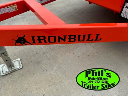 New Iron Bull 83X20 TILT TRAILER OPEN CAR HAULER STEEL DECK Equipment Trailer TILT TRAILER 5200LB AXLES