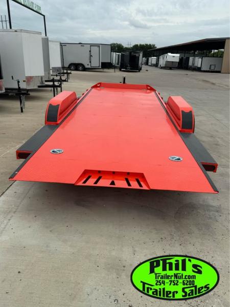 New Iron Bull 83X20 TILT TRAILER OPEN CAR HAULER STEEL DECK Equipment Trailer TILT TRAILER 5200LB AXLES