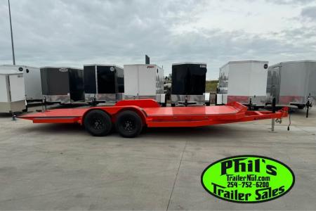 New Iron Bull 83X20 TILT TRAILER OPEN CAR HAULER STEEL DECK Equipment Trailer TILT TRAILER 5200LB AXLES