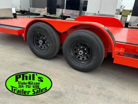 New Iron Bull 83X20 TILT TRAILER OPEN CAR HAULER STEEL DECK Equipment Trailer TILT TRAILER 5200LB AXLES