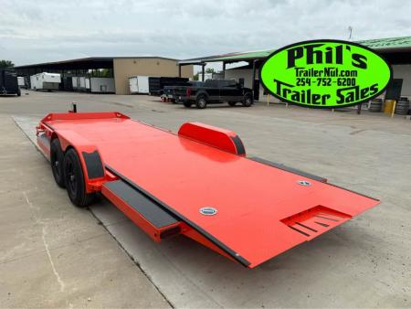 New Iron Bull 83X20 TILT TRAILER OPEN CAR HAULER STEEL DECK Equipment Trailer TILT TRAILER 5200LB AXLES
