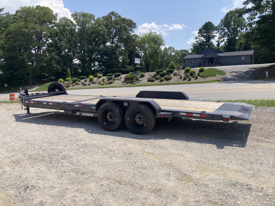 New 2026 Iron Bull Tilt Trailer / THB Series / 81" x 24 ' (8' Stationary 16' Tilt) / 2-10,000# Electric Brake Axles / Toolbox