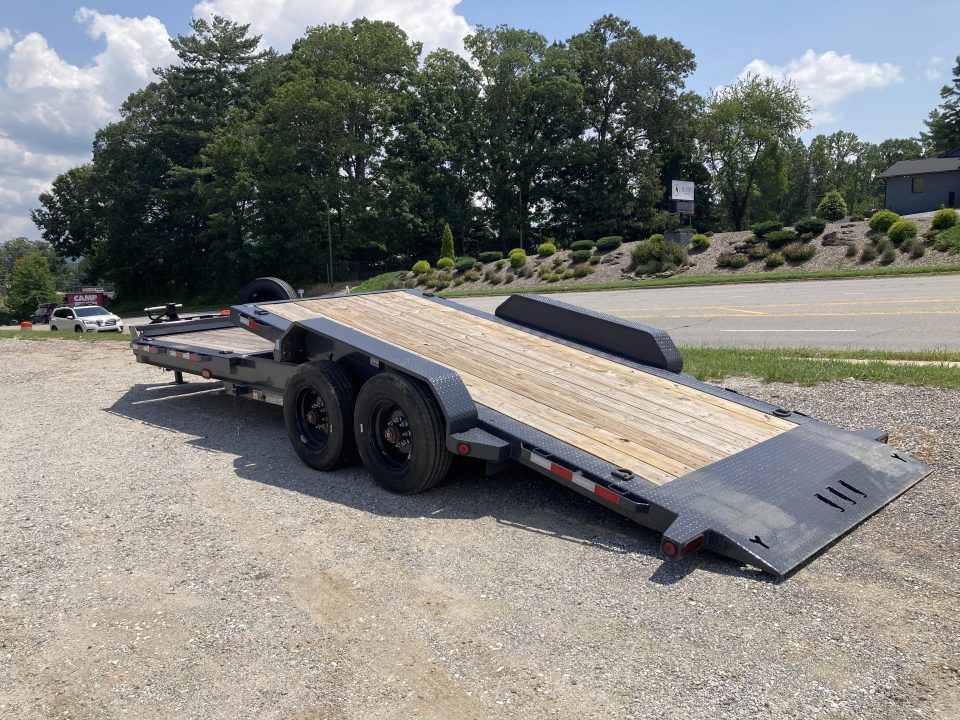 New 2026 Iron Bull Tilt Trailer / THB Series / 81" x 24 ' (8' Stationary 16' Tilt) / 2-10,000# Electric Brake Axles / Toolbox