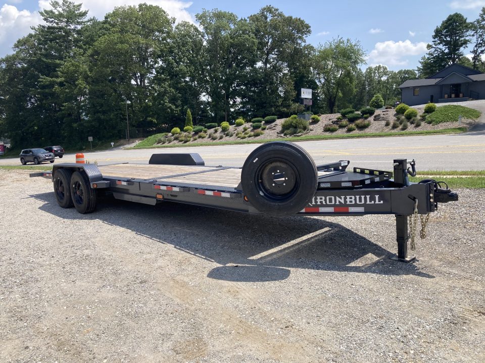 New 2026 Iron Bull Tilt Trailer / THB Series / 81" x 24 ' (8' Stationary 16' Tilt) / 2-10,000# Electric Brake Axles / Toolbox