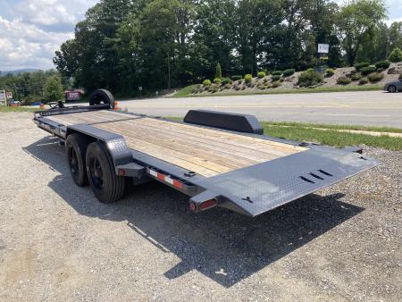 New 2026 Iron Bull Tilt Trailer / THB Series / 81" x 24 ' (8' Stationary 16' Tilt) / 2-10,000# Electric Brake Axles / Toolbox