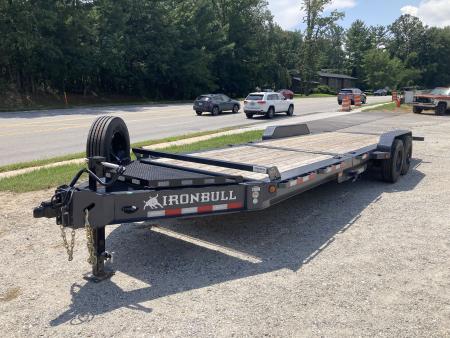 New 2026 Iron Bull Tilt Trailer / THB Series / 81" x 24 ' (8' Stationary 16' Tilt) / 2-10,000# Electric Brake Axles / Toolbox