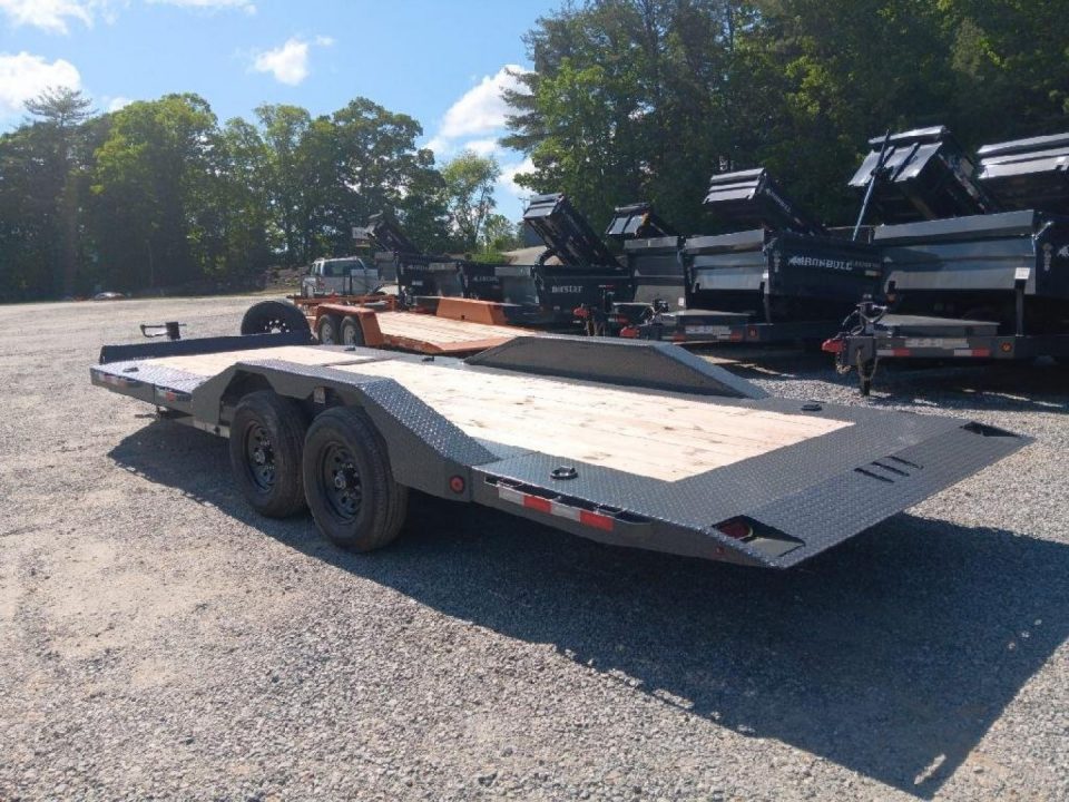 New 2026 IRON BULL Tilt Trailer / TWB Series / 102" x 20' (4' Stationary, 16' Tilt)/ 2-8,000# Electric Brake Axles / Toolbox / 215/75R17.5 Tires and wheels