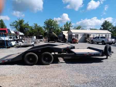 New 2026 IRON BULL Tilt Trailer / TWB Series / 102" x 20' (4' Stationary, 16' Tilt)/ 2-8,000# Electric Brake Axles / Toolbox / 215/75R17.5 Tires and wheels