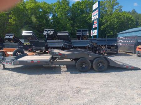 New 2026 IRON BULL Tilt Trailer / TWB Series / 102  x 20' (4' Stationary, 16' Tilt)/ 2-8,000# Electric Brake Axles / Toolbox / 215/75R17.5 Tires and wheels