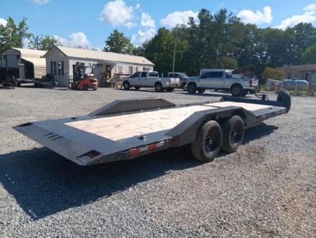 New 2026 IRON BULL Tilt Trailer / TWB Series / 102" x 20' (4' Stationary, 16' Tilt)/ 2-8,000# Electric Brake Axles / Toolbox / 215/75R17.5 Tires and wheels