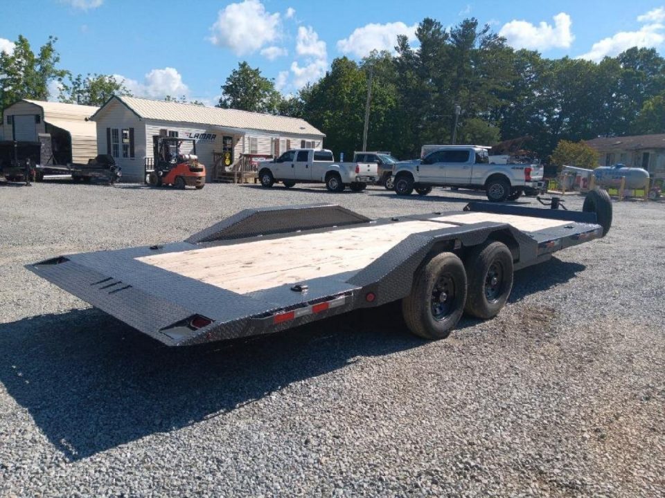 New 2026 IRON BULL Tilt Trailer / TWB Series / 102" x 20' (4' Stationary, 16' Tilt)/ 2-8,000# Electric Brake Axles / Toolbox / 215/75R17.5 Tires and wheels