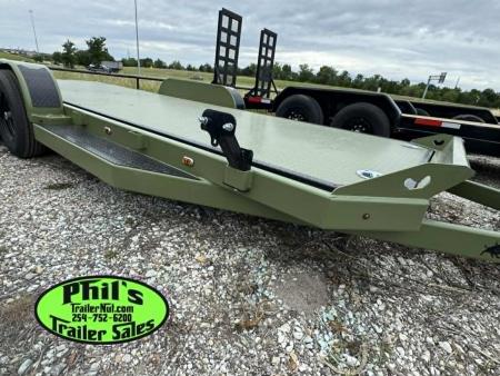 New Iron Bull 83X20 TILT TRAILER OPEN CAR HAULER STEEL DECK Equipment Trailer TILT TRAILER 5200LB AXLES
