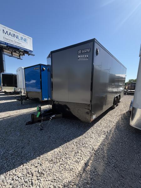 New 2027 CARGO MATE EHW8520TA3-24 Cargo / Enclosed Trailer 102X20 TA RAMP DOOR (GVW:9800) CHARCOAL