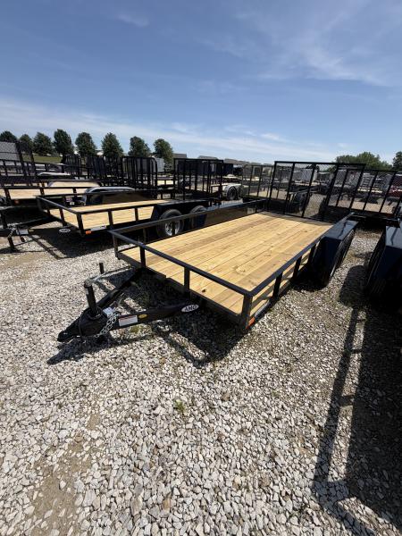 New 2026 AMO UT142 Utility Trailer 76X14 LOWSIDE TA (GVW:7000) BLACK
