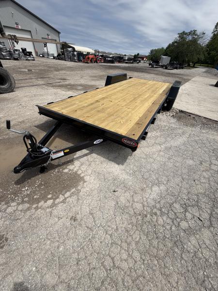 New 2026 AMO UT202 Car Hauler 82X20 TA DOVETAIL W/ SLIDE IN RAMPS (GVW:7000) BLACK