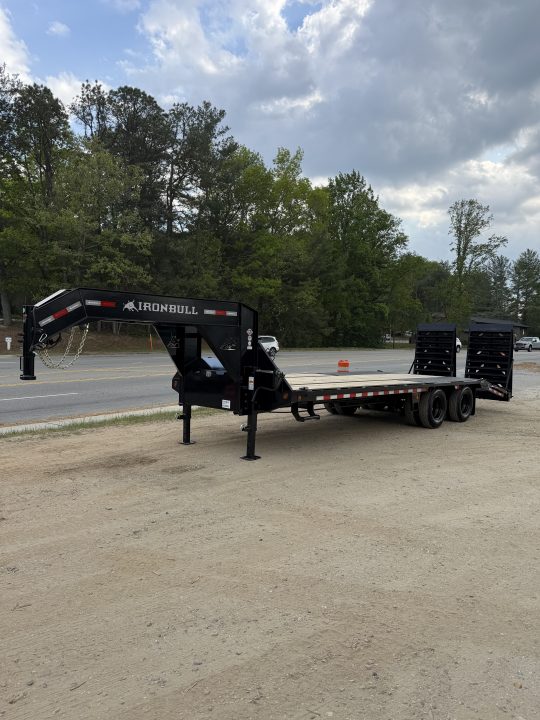 New 2026 Iron Bull Trailer / FLG Series / 102" Wide x 25' Long / 2-10,000# Electric Brake Axles / Rampage Ramps