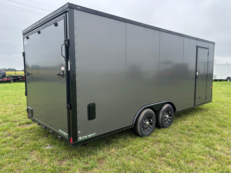New 2026 Rock Solid 8.5x20 Tandem 10K Cargo w/ .080 Polycore Sides, 7' Interior Height, & Ramp Door