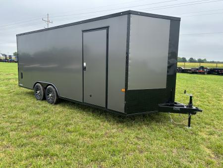 New 2026 Rock Solid 8.5x20 Tandem 10K Cargo w/ .080 Polycore Sides, 7' Interior Height, & Ramp Door