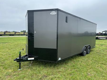 New 2026 Rock Solid 8.5x20 Tandem 10K Cargo w/ .080 Polycore Sides, 7' Interior Height, & Ramp Door